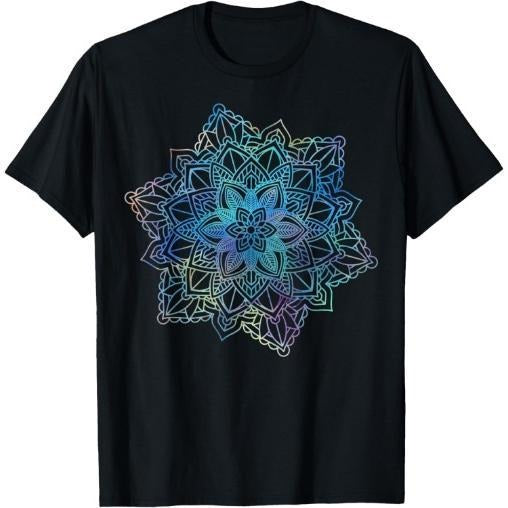 Watercolor Mandala Sacred Fractal Geometry Art Good Made USA T-Shirts, Hoodie, Sweatshirt - T-Shirt, Sweatshirt, Hoodie