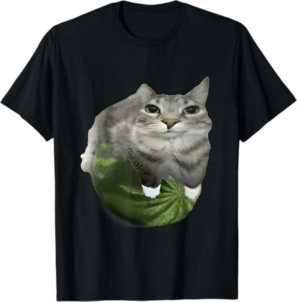 Watermelon Cat Silly Cat Meme T-Shirts, Hoodie, Sweatshirt - T-Shirt, Sweatshirt, Hoodie