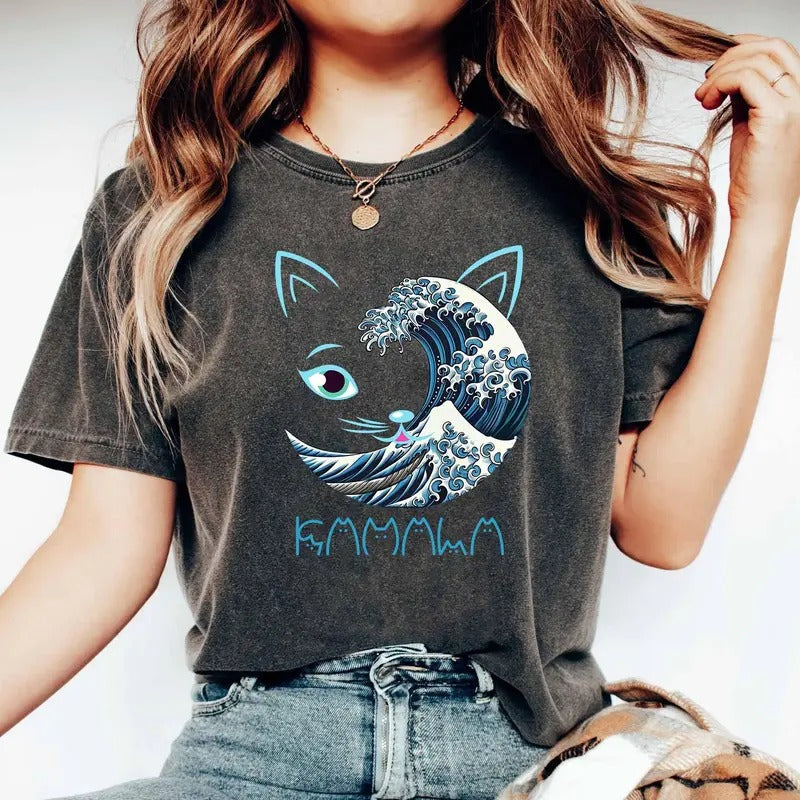 Wave Cat Kamala Shirt Childless Cat Vote Harris Shirt Harris Walz Kamala Harris 2024 Shirt Vote Blue Shirt Kamala Harris Shirt T-Shirts, Hoodie, Sweatshirt - T-Shirt, Sweatshirt, Hoodie