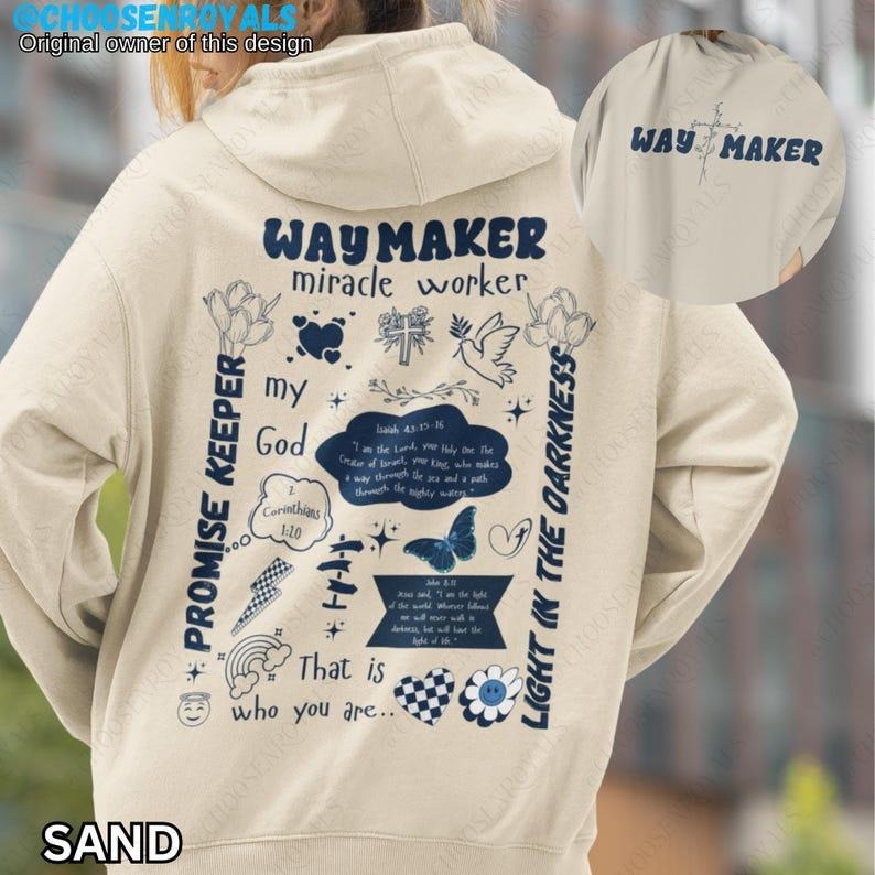 Waymaker Bible Verses Christian Christian & Streetwear Christian Religious Christian Bible Quote T-Shirts, Hoodie, Sweatshirt - T-Shirt, Sweatshirt, Hoodie