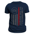 We People 1776 Thin Red Vertical Flag Firefighter Casual Classic T-Shirts, Hoodie, Sweatshirt - T-Shirt, Sweatshirt, Hoodie