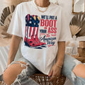 We'Ll Put Boot Your T.K Country Music Usa Courtesy Red White Blue T-Shirts, Hoodie, Sweatshirt - T-Shirt, Sweatshirt, Hoodie