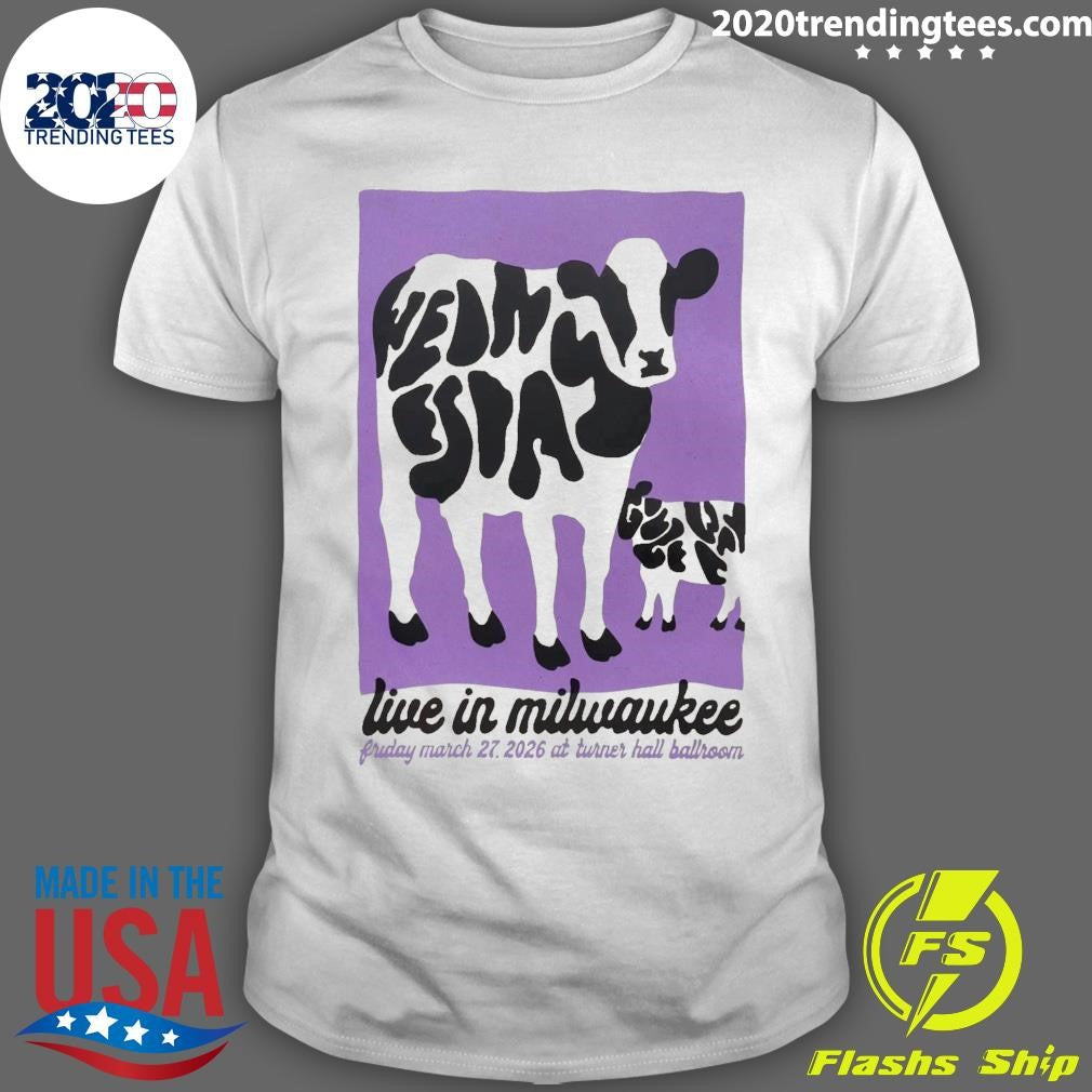 Wednesday Band March 27 2026 In Milwaukee, WI Tour Shirt Unisex T-shirt, Sweatshirt, Hoodie, Long Sleeve Tee - T-Shirt, Sweatshirt, Hoodie