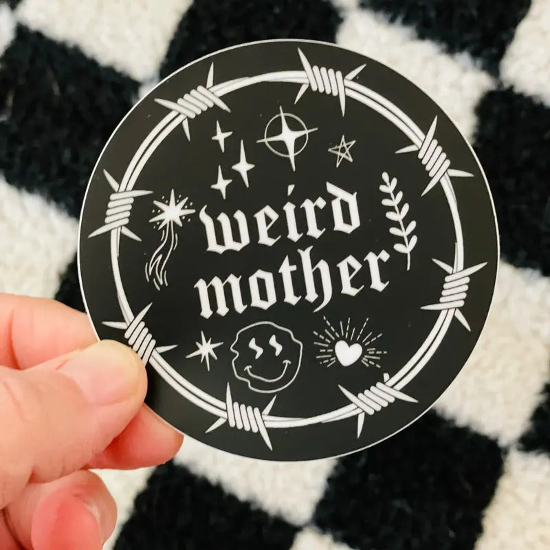 Weird Mother 90s Tattoo Vinyl Sticker 3x3 Inches T-Shirts, Hoodie, Sweatshirt - T-Shirt, Sweatshirt, Hoodie