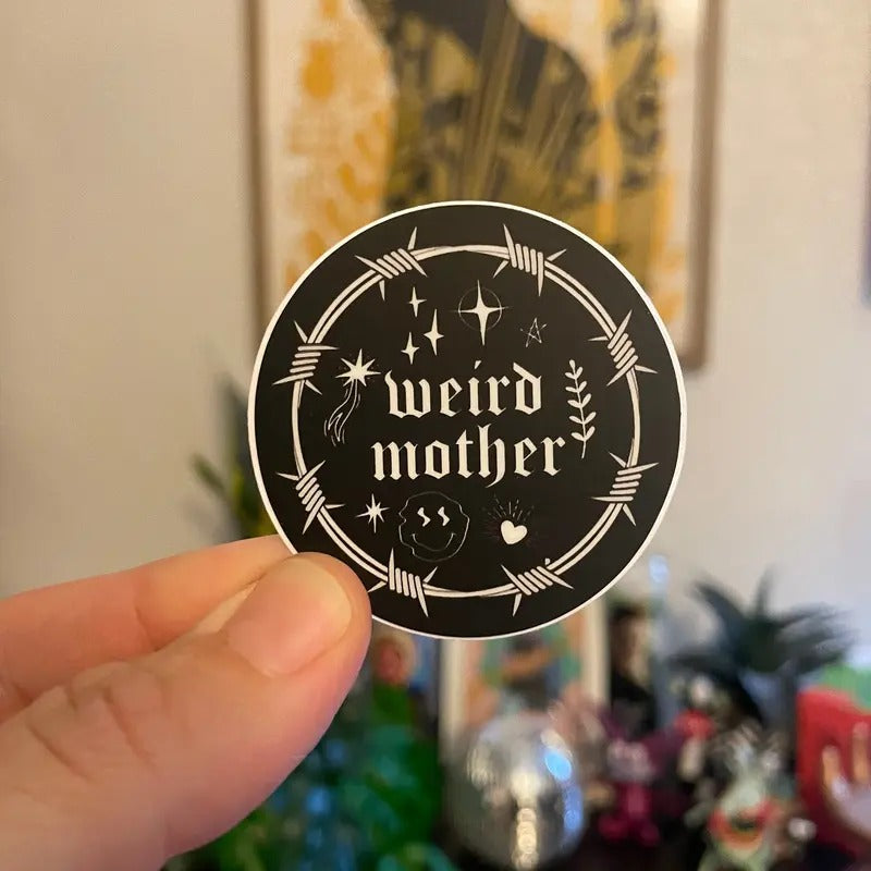 Weird Mother 90s Tattoo Vinyl Sticker Smaller 2x2 Inch T-Shirts, Hoodie, Sweatshirt - T-Shirt, Sweatshirt, Hoodie