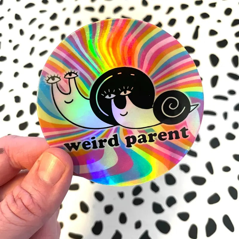 Weird Parent Snail Sticker 3x3 Inches Vinyl T-Shirts, Hoodie, Sweatshirt - T-Shirt, Sweatshirt, Hoodie