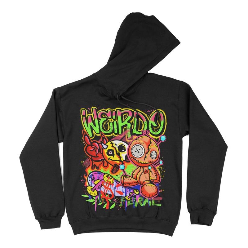 Weirdo Airbrushed Fleece Super Soft Halloween Pull Over Vintage T-Shirts, Hoodie, Sweatshirt - T-Shirt, Sweatshirt, Hoodie
