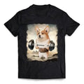 Welsh Corgi Dog Muscle Training Weightlifting Mountainous Made USA T-Shirts, Hoodie, Sweatshirt - T-Shirt, Sweatshirt, Hoodie