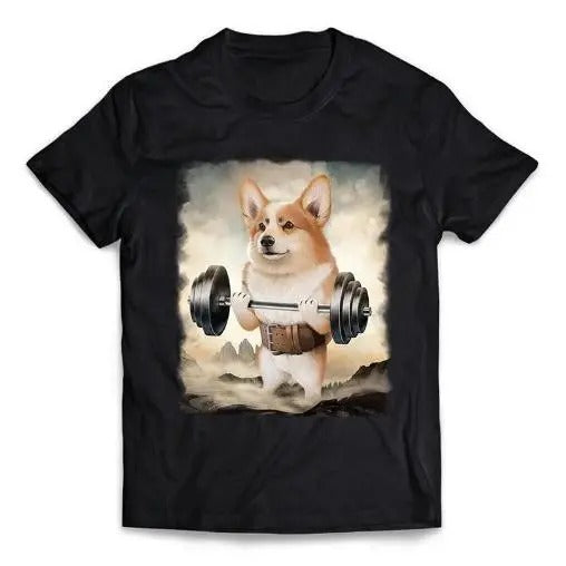 Welsh Corgi Dog Muscle Training Weightlifting Mountainous Made USA T-Shirts, Hoodie, Sweatshirt - T-Shirt, Sweatshirt, Hoodie