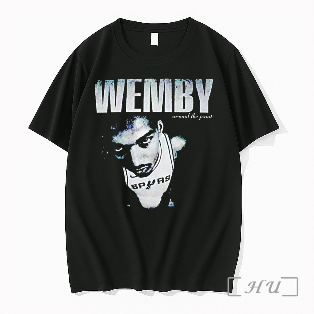 Wemby Around The Paint Tshirts Sweater Hoodie Jpg Unisex T-shirt, Sweatshirt, Hoodie, Long Sleeve Tee - T-Shirt, Sweatshirt, Hoodie