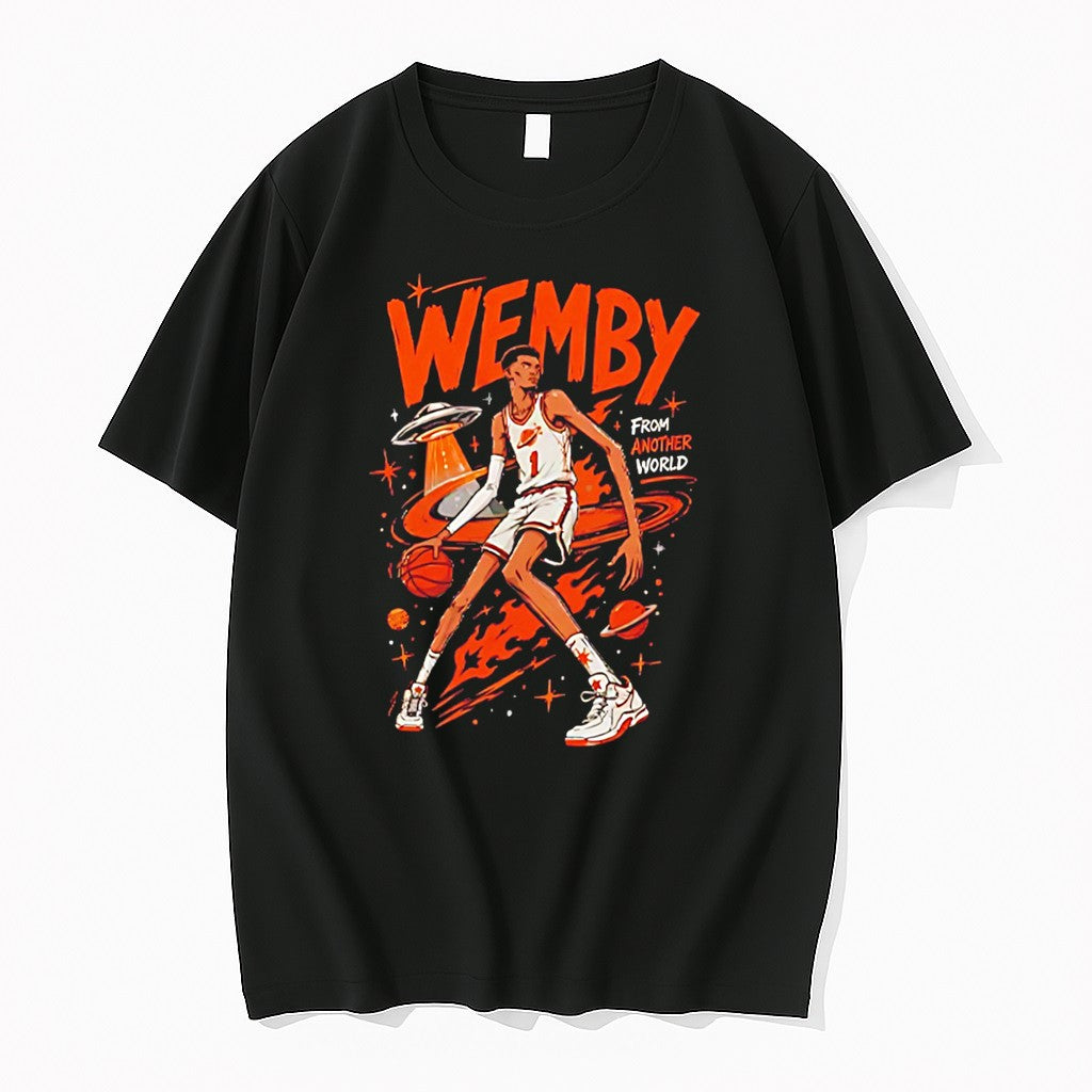 Wemby From Another World Victor Wembanyama San Antonio Spurs Tee Tshirts Sweater Unisex T-shirt, Sweatshirt, Hoodie, Long Sleeve Tee - T-Shirt, Sweatshirt, Hoodie