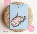 West Virginia Floral Bow Gildan Cute State Coquette Top T-Shirts, Hoodie, Sweatshirt - T-Shirt, Sweatshirt, Hoodie