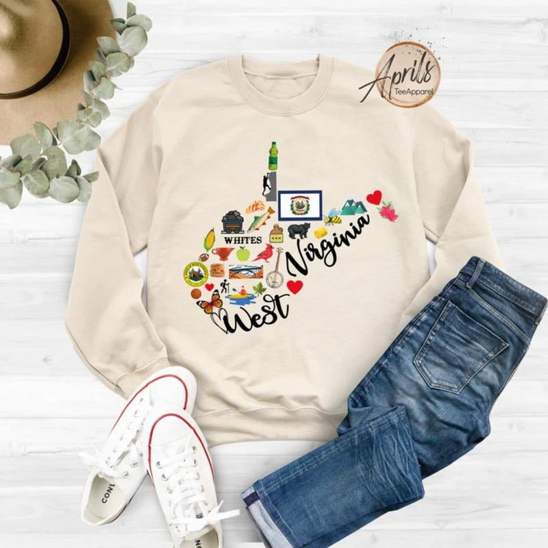 West Virginia West Virginia State Shirt Classic T-Shirts, Hoodie, Sweatshirt - T-Shirt, Sweatshirt, Hoodie