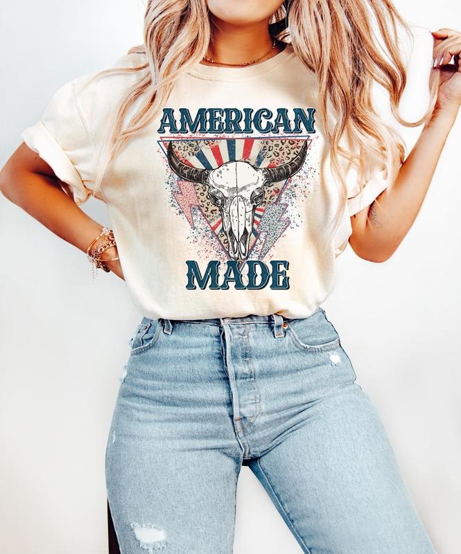 Western 4th July American Made Shirt 4th July Patriotic Shirt Cowboy Western Shirt Usa T-Shirts, Hoodie, Sweatshirt - T-Shirt, Sweatshirt, Hoodie