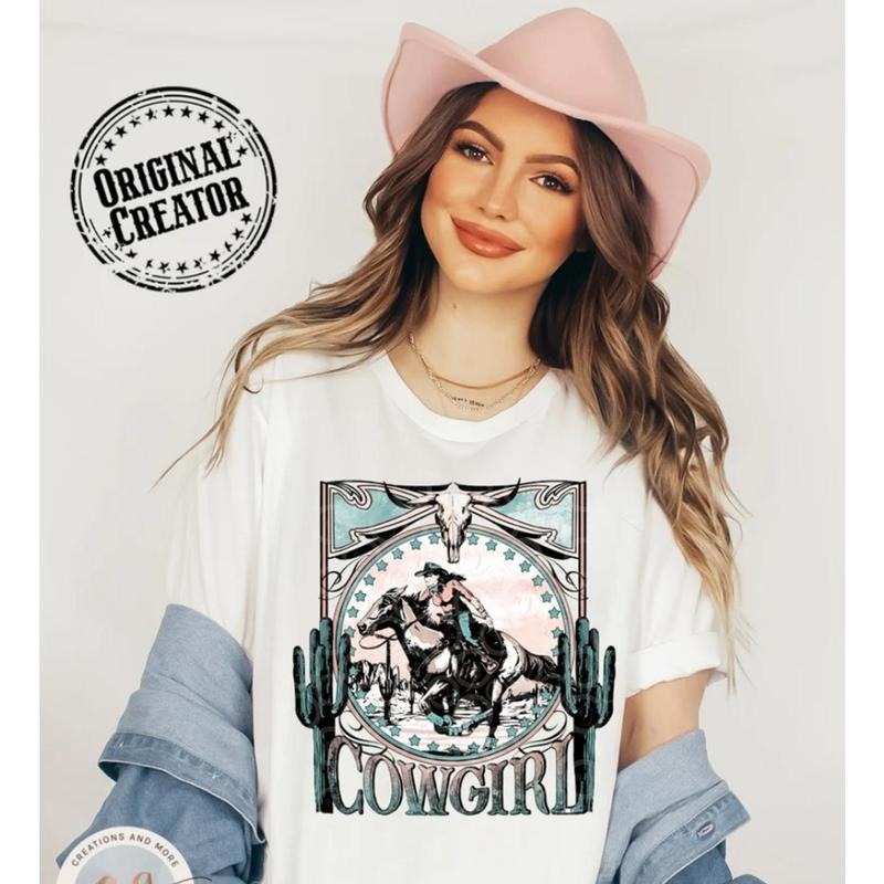 Western Cowgirl Cowgirl Rodeo Cowgirl Shirt Western Sublimation Shirt 1V7F1 T-Shirts, Hoodie, Sweatshirt - T-Shirt, Sweatshirt, Hoodie