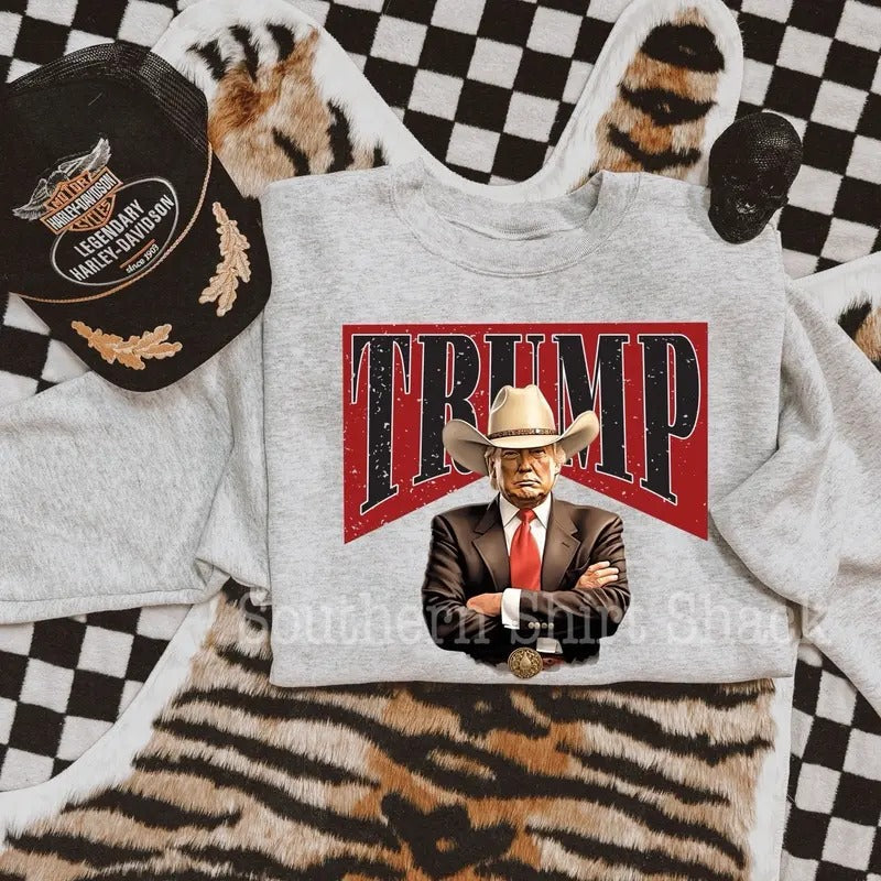 Western Trump Ash Gray T-Shirts, Hoodie, Sweatshirt - T-Shirt, Sweatshirt, Hoodie