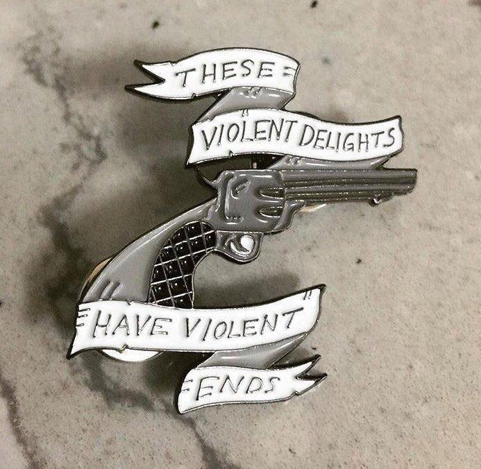 Westworld Inspired Gun Banner Soft Enamel Pin T-Shirts, Hoodie, Sweatshirt - T-Shirt, Sweatshirt, Hoodie