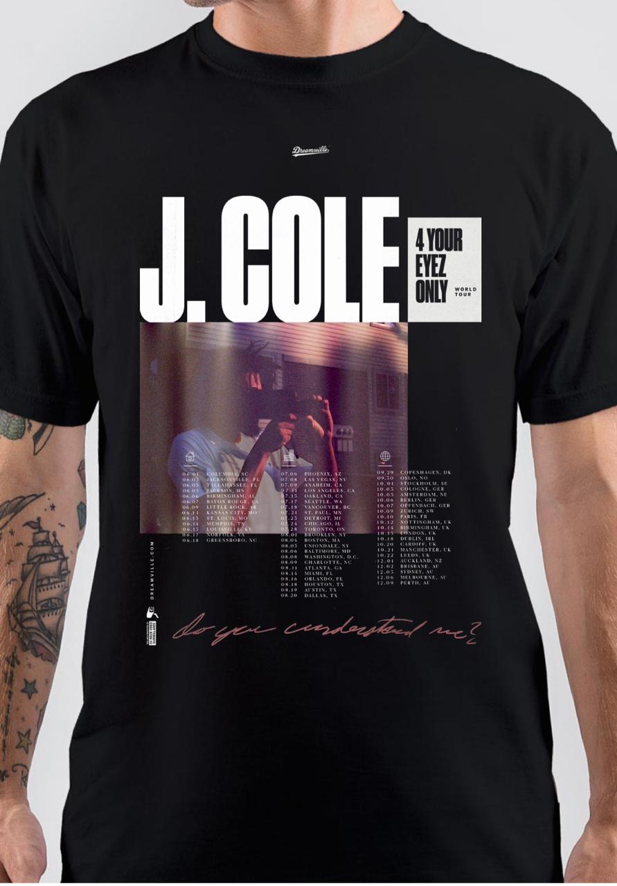 J Cole Tour Poster Black T-Shirts, Hoodie, Sweatshirt - T-Shirt, Sweatshirt, Hoodie