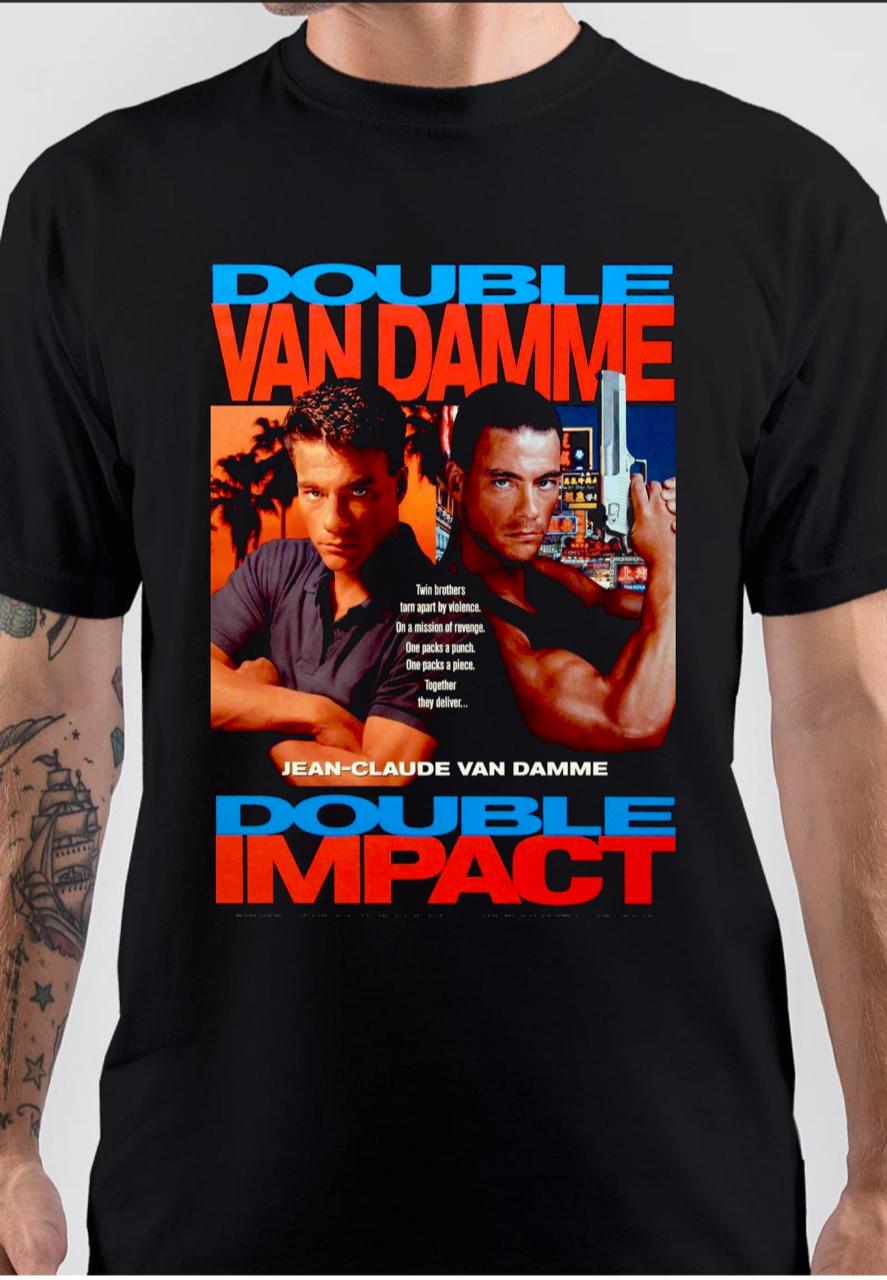 Double Impact Black T-Shirts, Hoodie, Sweatshirt - T-Shirt, Sweatshirt, Hoodie