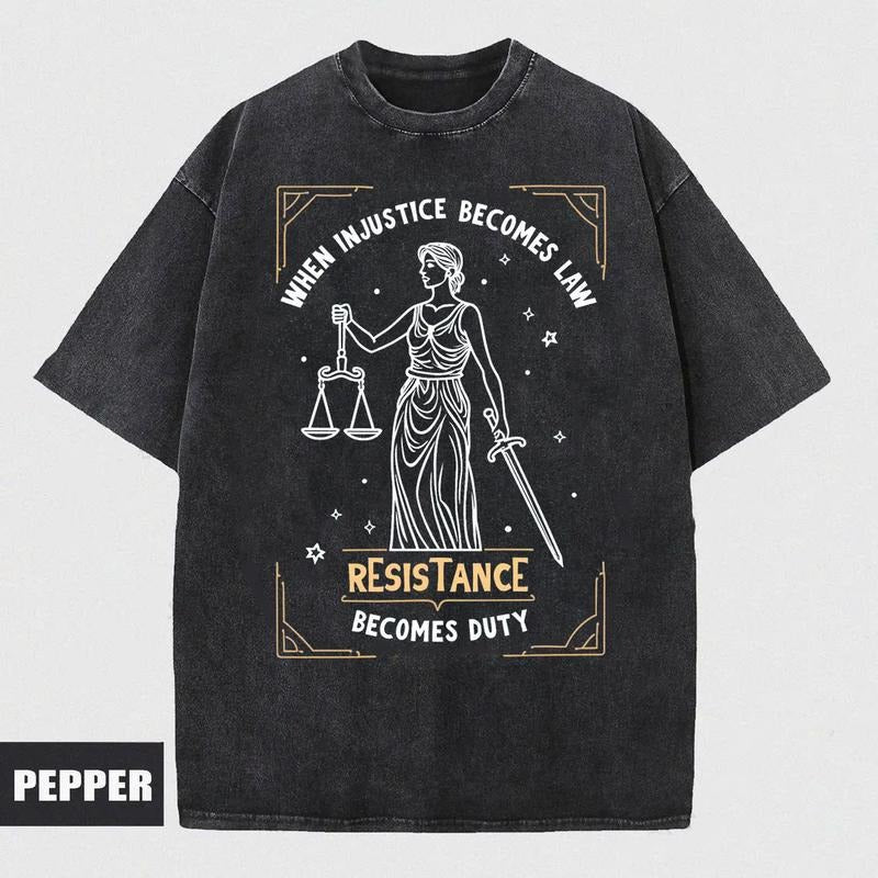 When Injustice Becomes Law Resistance Becomes Duty Shirt Feminist Resistance Shirt Social Justice Feminist Shirt Feminist T-Shirts, Hoodie, Sweatshirt - T-Shirt, Sweatshirt, Hoodie