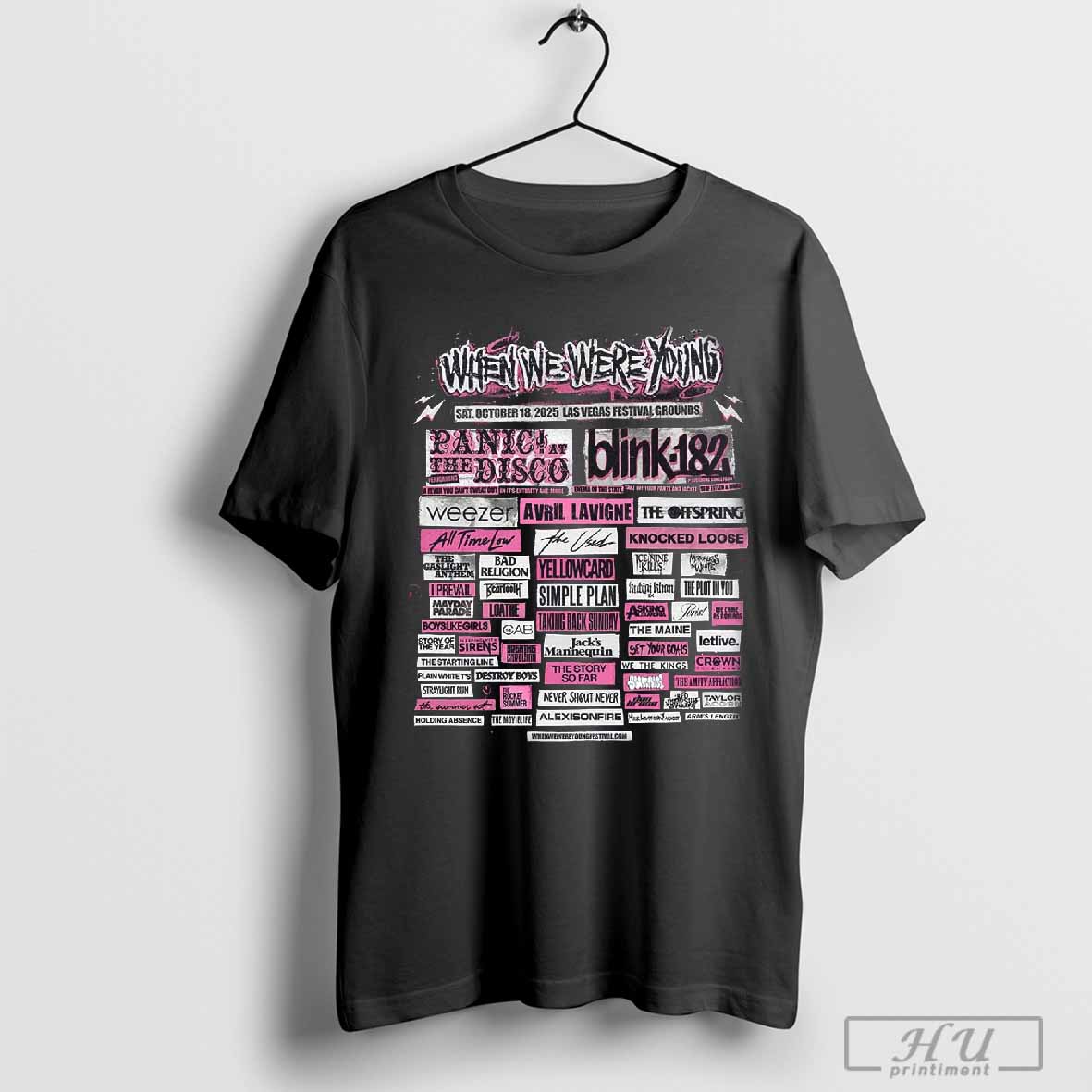 When We Were Young Festival 2025 At Las Vegas Festival Grounds On October 18 2025 Full Lineup Unisex - T-Shirt, Sweatshirt, Hoodie