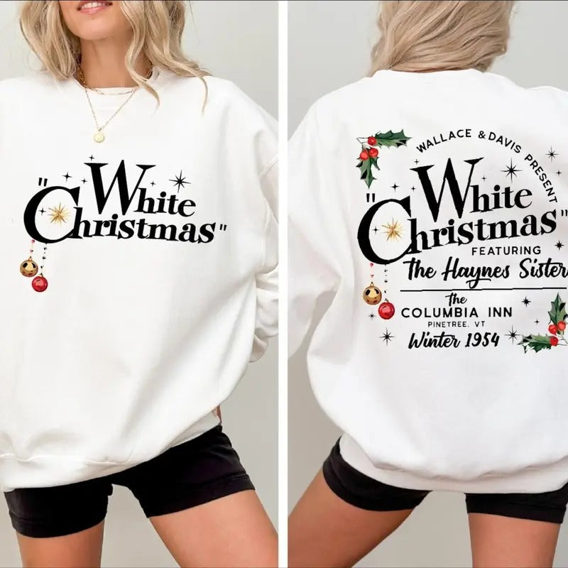 White Movie 2 Sides Wallace Davis Shirt Haynes Sisters White Movie 1954 Xmas Movie T-Shirts, Hoodie, Sweatshirt - T-Shirt, Sweatshirt, Hoodie