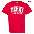 White Cursive Varsity Merry Comfort Colors 'NLB' T-Shirts, Hoodie, Sweatshirt - T-Shirt, Sweatshirt, Hoodie