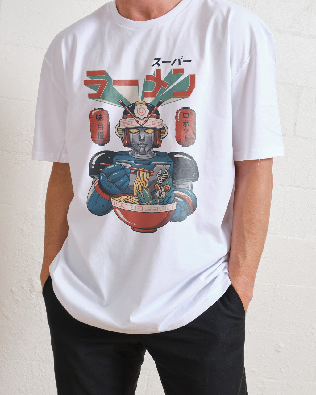 Super Ramen Bot T-Shirt Unisex T-shirt, Sweatshirt, Hoodie, Long Sleeve Tee - T-Shirt, Sweatshirt, Hoodie