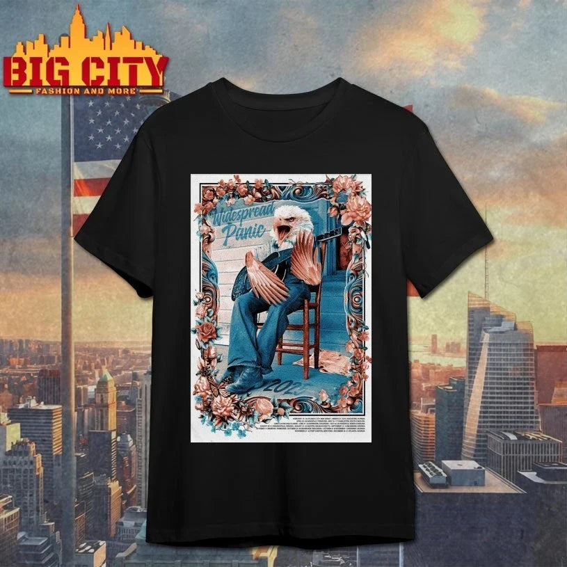 Widespread Panic Celebrate Panics 2025 Shows Poster shirt Unisex T-shirt, Sweatshirt, Hoodie, Long Sleeve Tee - T-Shirt, Sweatshirt, Hoodie