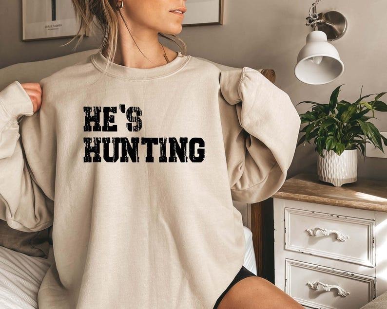 Wife Hunting Season He'S Hunting Hunting Season Hunting Lover Deer Hunters Shirt T-Shirts, Hoodie, Sweatshirt - T-Shirt, Sweatshirt, Hoodie