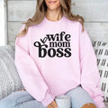 Wife Mom Boss Shirt Wife Life Mom Boss Shirt Mom Mom Day'S Mom Shirt Wife Wife Sweatshirtstyle{N002}2 T-Shirts, Hoodie, Sweatshirt - T-Shirt, Sweatshirt, Hoodie