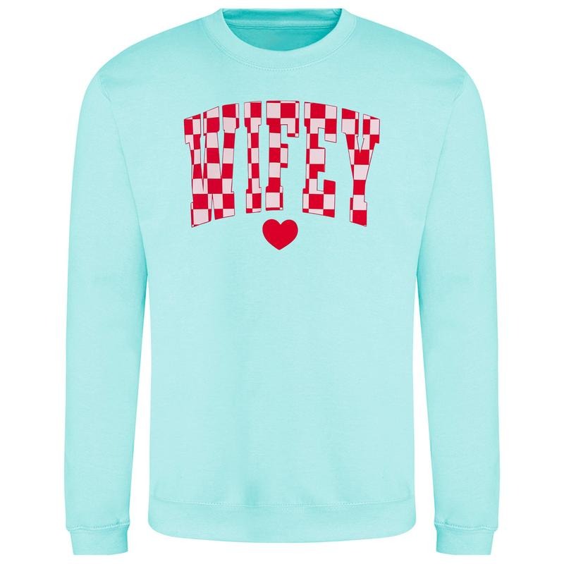 Wifey Checkered Just Hoods T-Shirts, Hoodie, Sweatshirt - T-Shirt, Sweatshirt, Hoodie