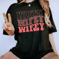Wifey Shirt Wife Life Leopard Wifey Printed Short Sleeve Shirt Cotton Fabric Comforts Shirt Tops Shirt Womenswear Cotton Fabric Relaxed Fit Chic T-Shirts, Hoodie, Sweatshirt - T-Shirt, Sweatshirt, Hoodie
