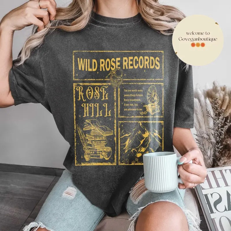Wild Love Shirt Rose Hill Elsie Silver Book Shirt Bookish Reader Book Club Bookish T-Shirts, Hoodie, Sweatshirt - T-Shirt, Sweatshirt, Hoodie