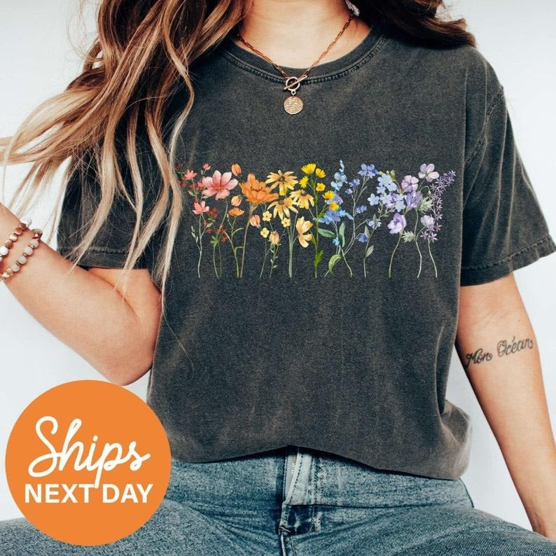 Wildflower LGBT Shirt Subtle Pride Shirt Pride Month Shirt Flower Shirt Gay Pride Shirt Lesbian Pride Cute Pride Shirt Queer Shirt T-Shirts, Hoodie, Sweatshirt - T-Shirt, Sweatshirt, Hoodie