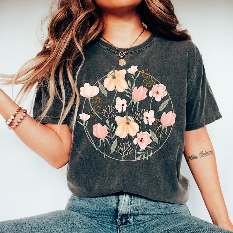 Wildflower Flower Shirt Shirts Flowers Lover Shirt Wild Flowers Shirt Floral T-Shirts, Hoodie, Sweatshirt - T-Shirt, Sweatshirt, Hoodie