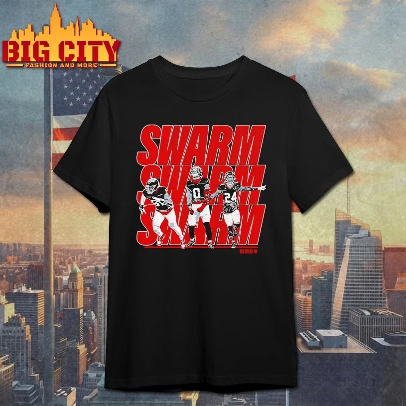 Will Anderson Jr, Azeez Al-Shaair, And Derek Stingley Jr Swarm shirt Unisex T-shirt, Sweatshirt, Hoodie, Long Sleeve Tee - T-Shirt, Sweatshirt, Hoodie
