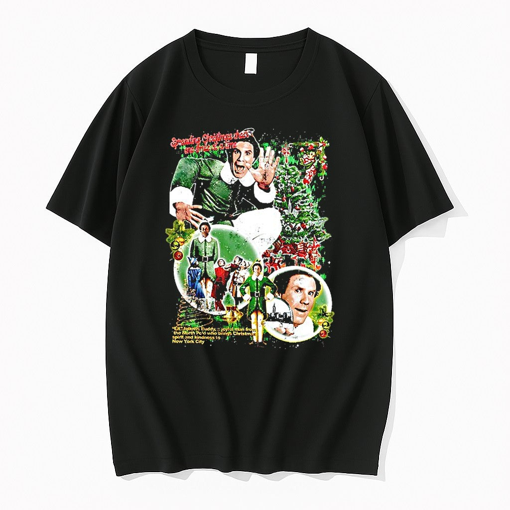 Will Ferrell Elf Sarita Sesmitole I Know Him I Know Him Tshirts Sweater Unisex T-shirt, Sweatshirt, Hoodie, Long Sleeve Tee - T-Shirt, Sweatshirt, Hoodie