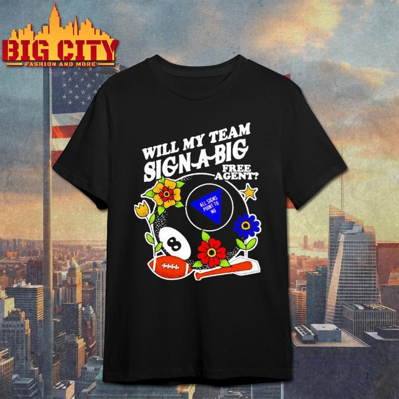 Will My Team Sign A Big Free Agent Shirt Unisex T-shirt, Sweatshirt, Hoodie, Long Sleeve Tee - T-Shirt, Sweatshirt, Hoodie