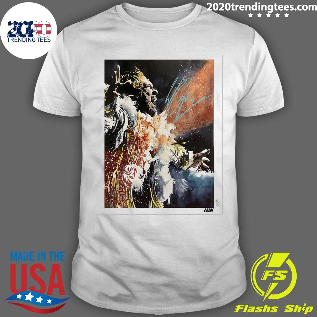 Will Ospreay Autographed Rob Schamberger Art Signature Shirt Unisex T-shirt, Sweatshirt, Hoodie, Long Sleeve Tee - T-Shirt, Sweatshirt, Hoodie