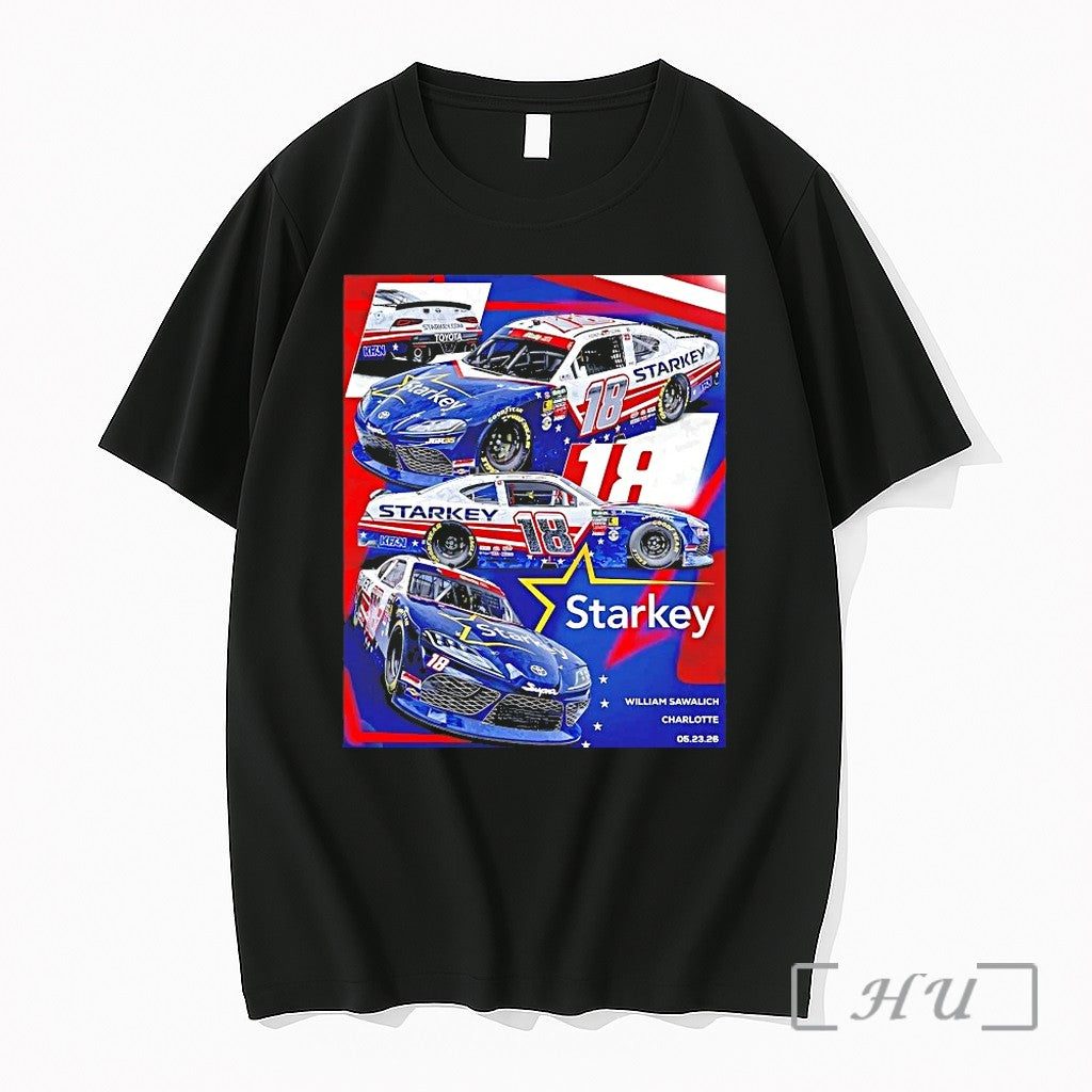 William Sawalich Joe Gibbs Racing Starkey Hearing Charlotte Motor Speedway Tshirts Sweater - T-Shirt, Sweatshirt, Hoodie