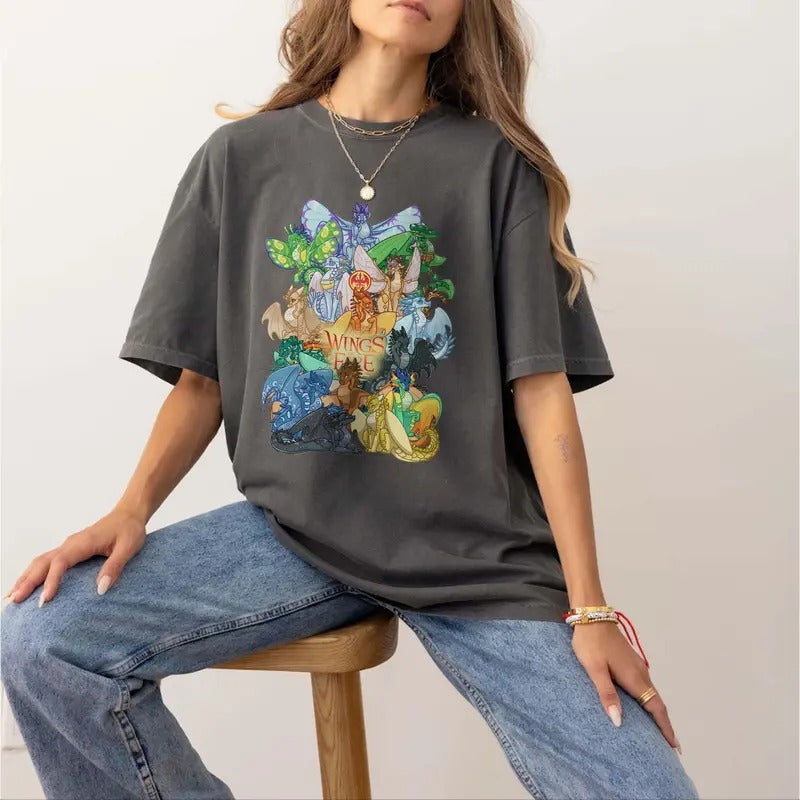 Wings Fire Shirt Clay Tsunami Glory Starflight Sunny Dragon Shirt Darkstalker Moonwatcher Dragons T-Shirts, Hoodie, Sweatshirt - T-Shirt, Sweatshirt, Hoodie