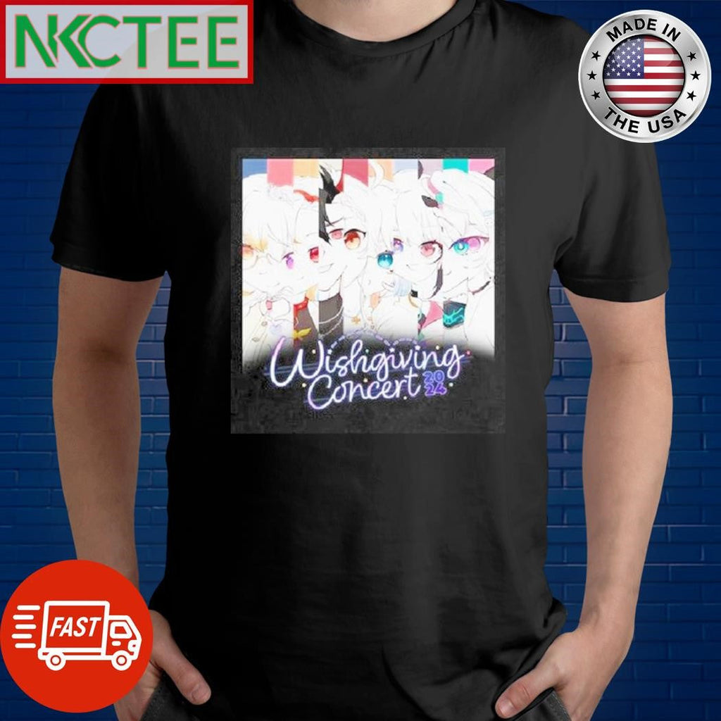 Wishgiving concert 2024 anime shirt Unisex T-shirt, Sweatshirt, Hoodie, Long Sleeve Tee - T-Shirt, Sweatshirt, Hoodie