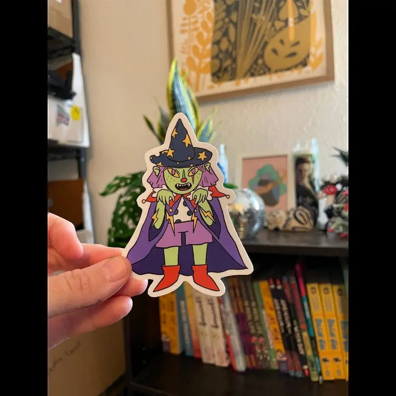 Wizard Goblin Gal 3x2 Sticker T-Shirts, Hoodie, Sweatshirt - T-Shirt, Sweatshirt, Hoodie