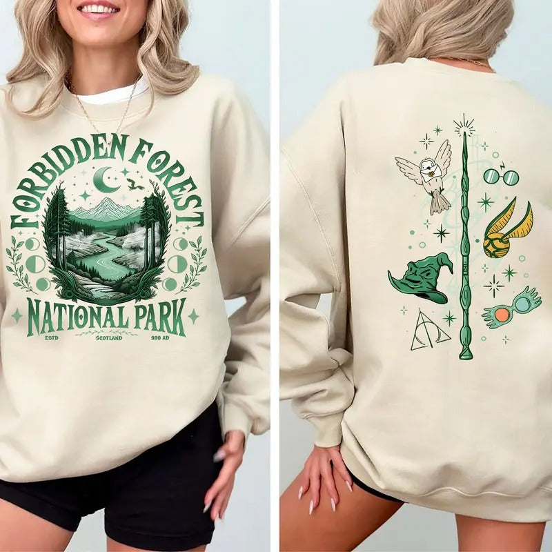 Wizard School Shirt Forbidden Forest Wizarding World Magical School Bookish Shirt Wizard Book T-Shirts, Hoodie, Sweatshirt - T-Shirt, Sweatshirt, Hoodie