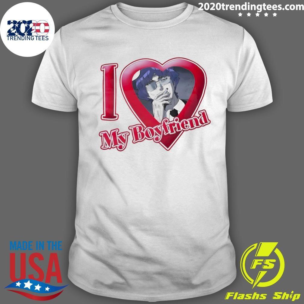 Wolf Keum I Love My Boyfriend Shirt Unisex T-shirt, Sweatshirt, Hoodie, Long Sleeve Tee - T-Shirt, Sweatshirt, Hoodie
