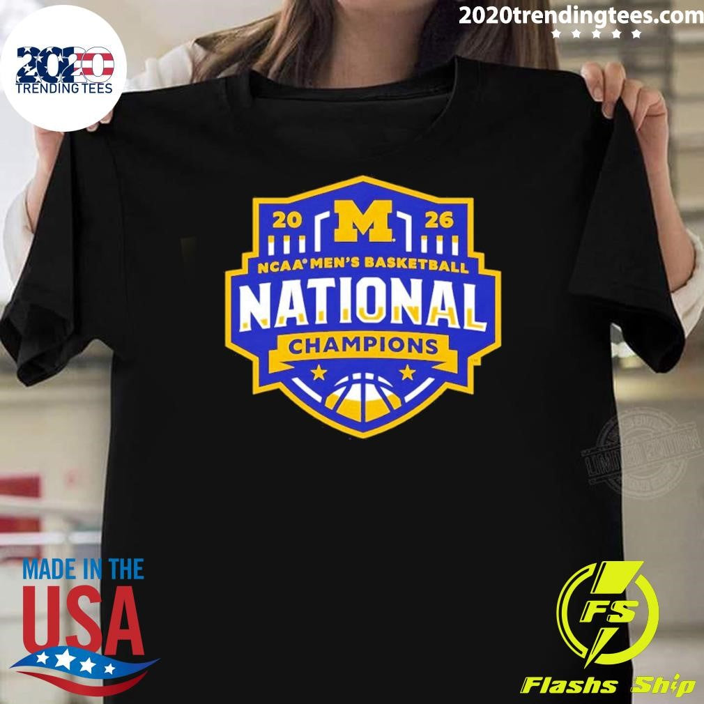 Wolverines Ncaa Mens Basketball National Champions 2026 Go Blue Shirt Unisex T-shirt, Sweatshirt, Hoodie, Long Sleeve Tee - T-Shirt, Sweatshirt, Hoodie