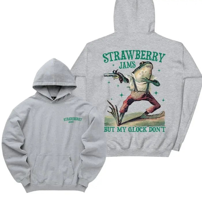 Strawberry Jamz But My Glock Dont 2 Sided 100% Cotton Faith T-Shirts, Hoodie, Sweatshirt - T-Shirt, Sweatshirt, Hoodie
