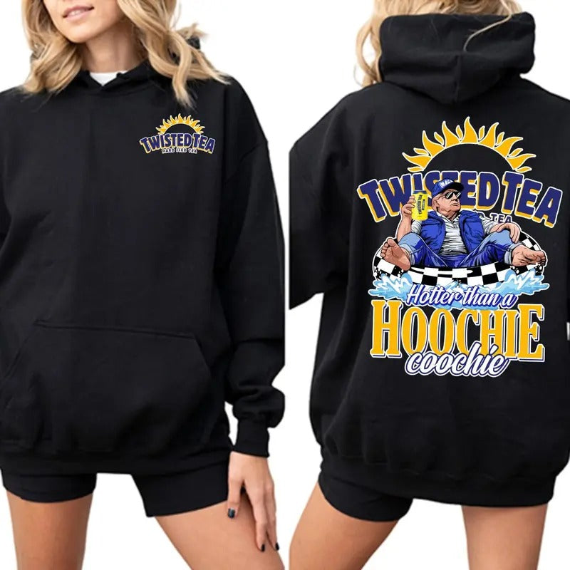 New Twisted Tea Trumm America Great Again 2 Sided 100% Cotton Faith T-Shirts, Hoodie, Sweatshirt - T-Shirt, Sweatshirt, Hoodie