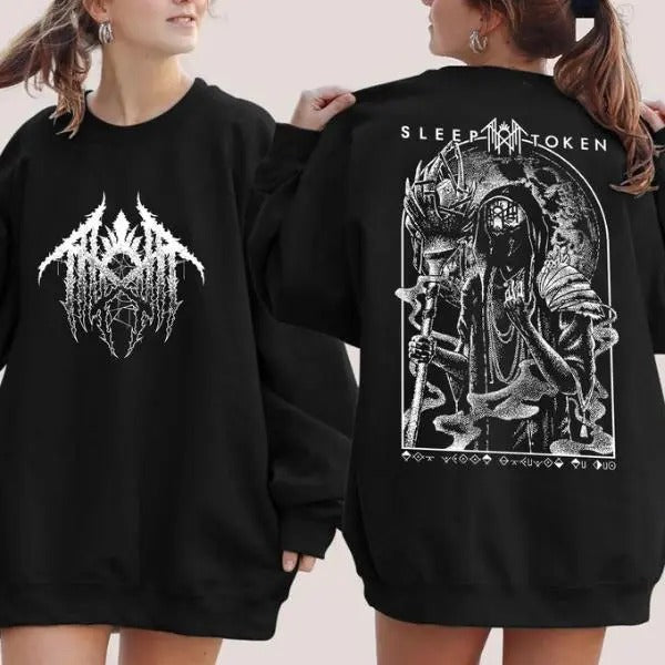 Sleep Token Summoning Rune 2 Sides Western 100% Cotton T-Shirts, Hoodie, Sweatshirt - T-Shirt, Sweatshirt, Hoodie